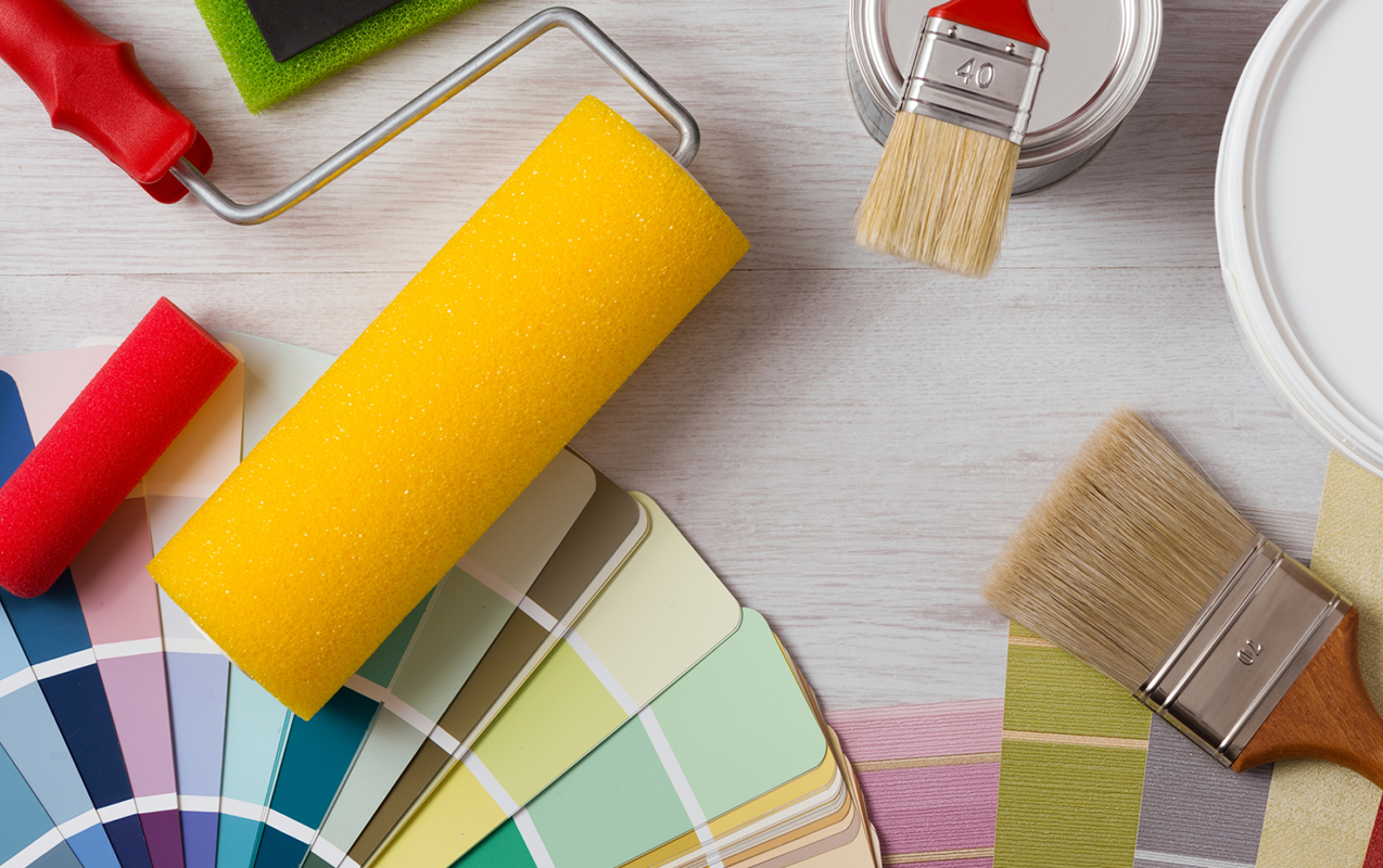 Yeşilli dış cephe boyama